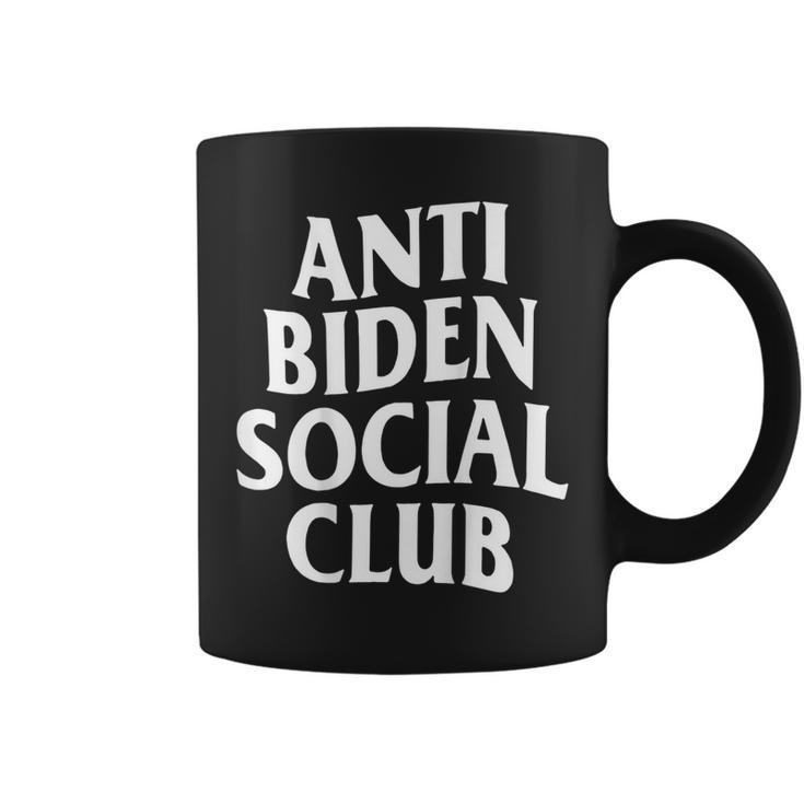 Anti Biden Social Club On Back Coffee Mug