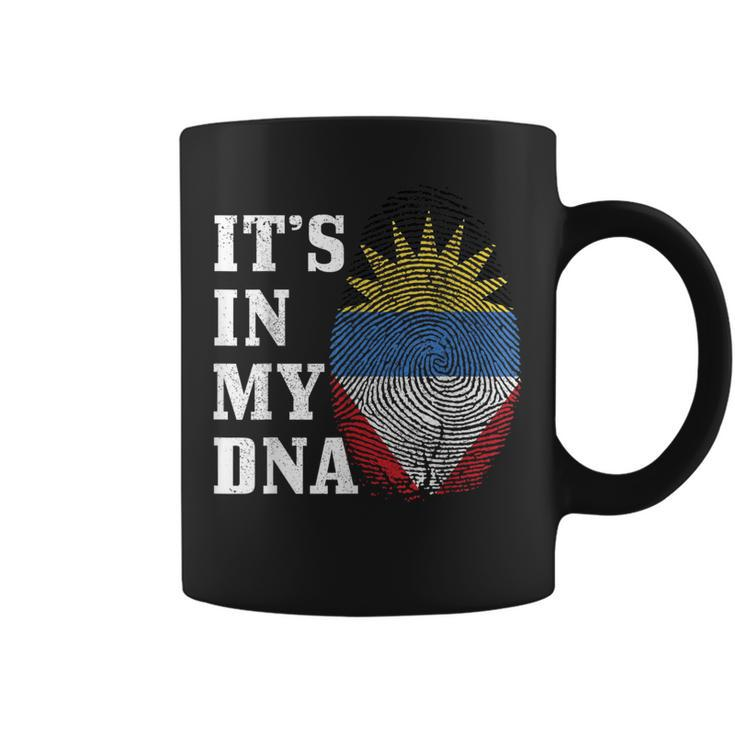 Antigua & Barbuda It's In My Dna Flag Pride Vintage Coffee Mug