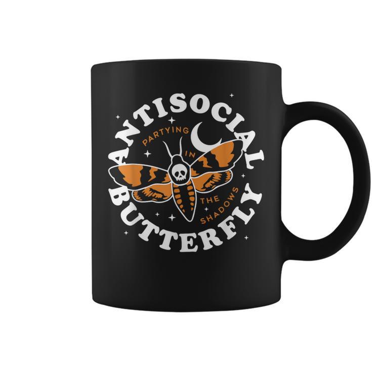 Antisocial Butterfly Partying In The Shadows Apparel Coffee Mug