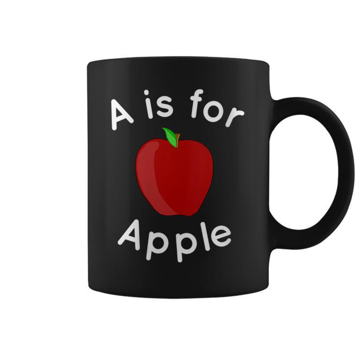 A Is For Apple Toddler Kindergarten Preschool Teacher Coffee Mug
