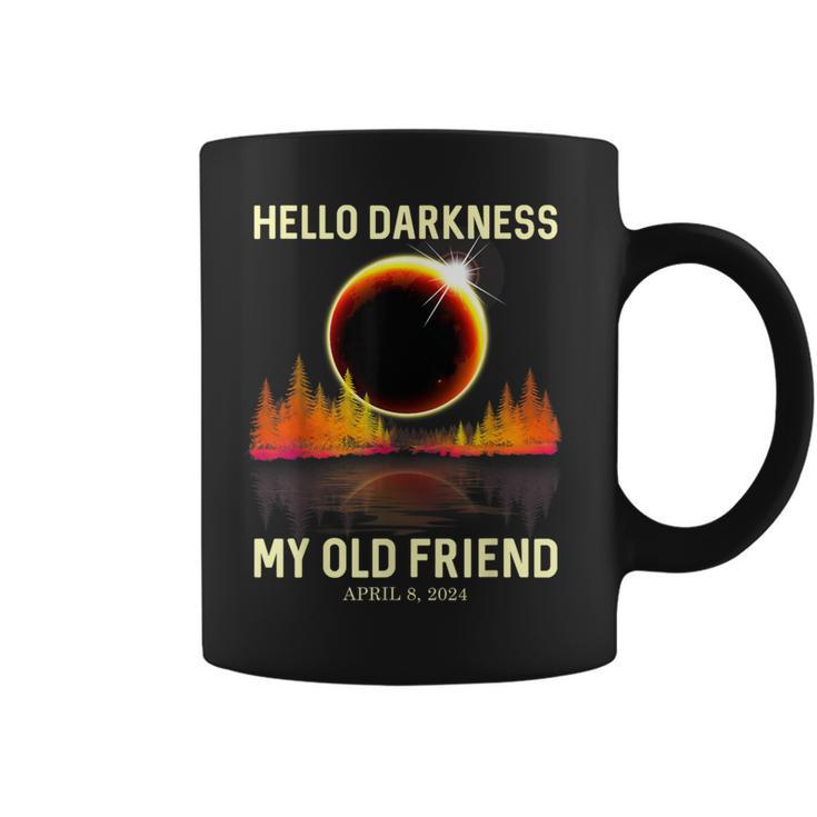 April 8 2024 Hello Darkness My Old Friend Eclipse Coffee Mug