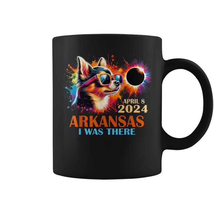 Arkansas Total Solar Eclipse 2024 Chihuahua Dog Coffee Mug