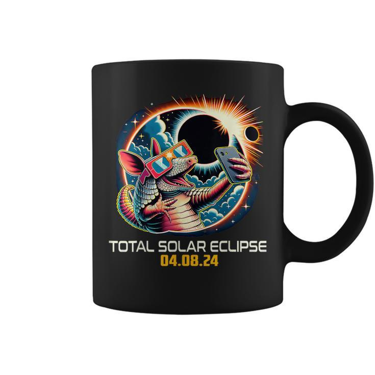 Armadillo Taking Selfie Solar Eclipse Coffee Mug