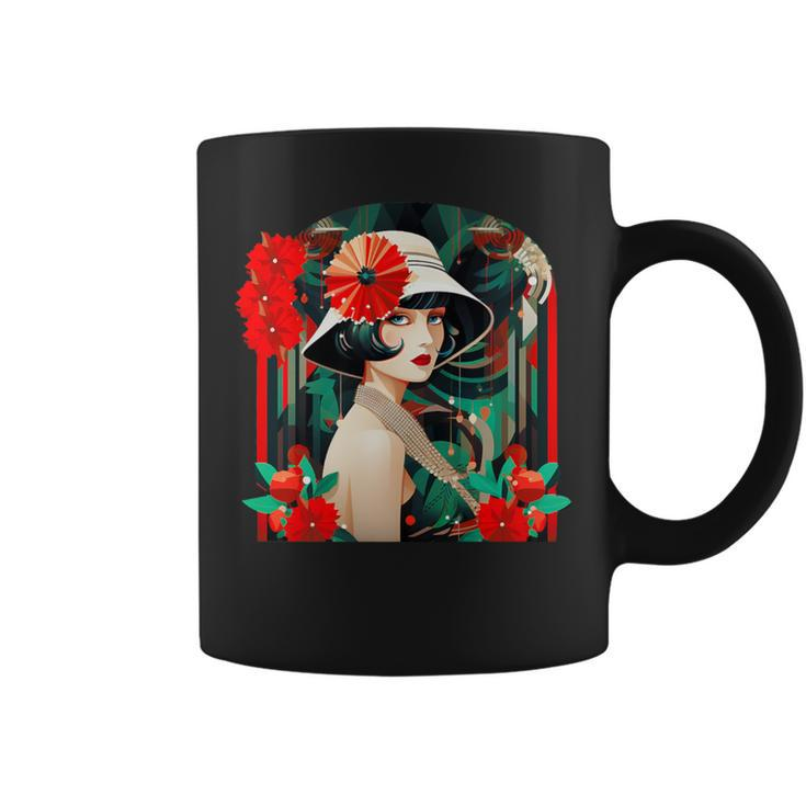 Art Deco 1920S Fashion Couple Historical Christmas Xmas Coffee Mug