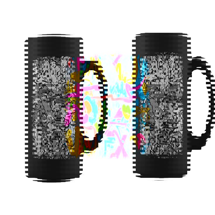 Artista De Graffiti En Estilo Urbano Graffiti De Arte Taza de café