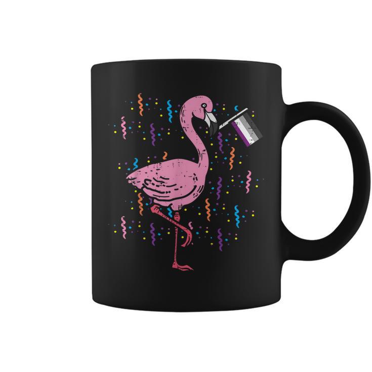 Asexual Flag Flamingo Lgbt Ace Pride Stuff Animal Coffee Mug