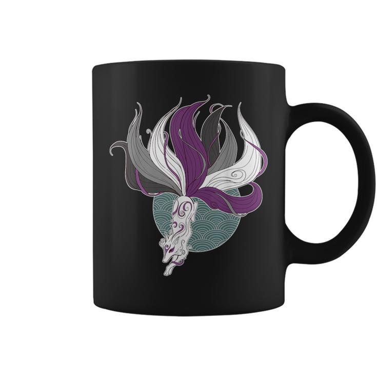 Asexual Kitsune Ace Pride Flag Demisexual Anime Furry Fox Coffee Mug