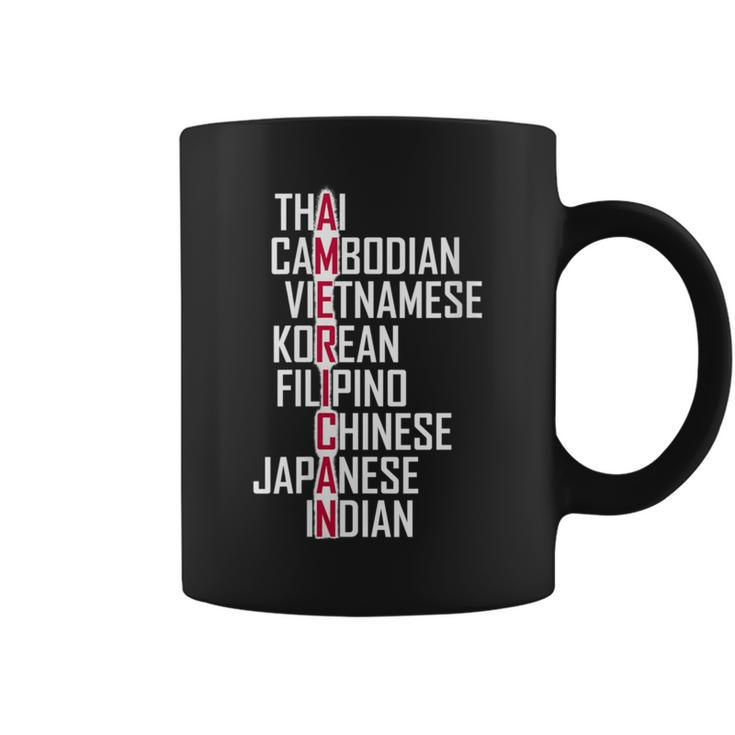 Asian American Pride Stop Asian Hate Distressed Coffee Mug