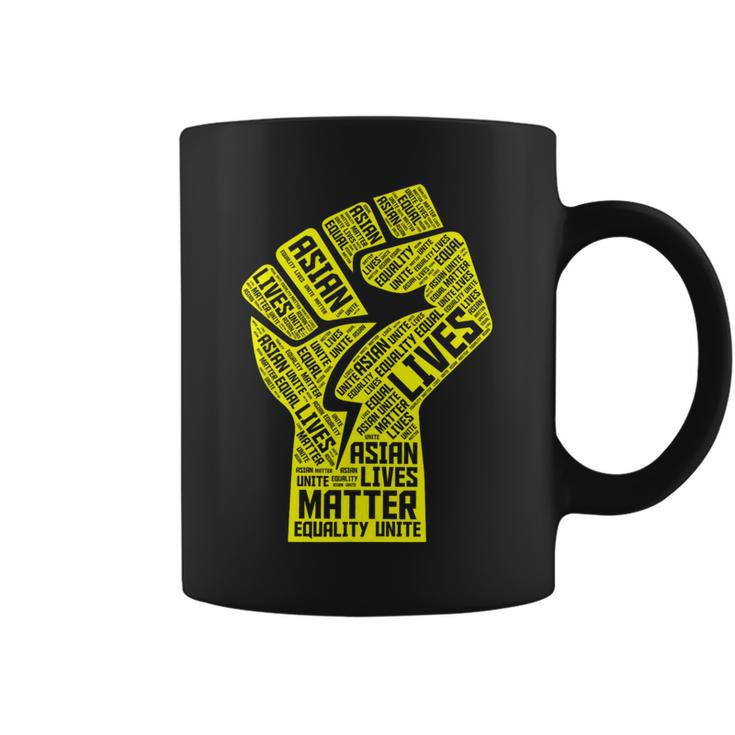 Asian Lives Matter Proud Asian American Aapi Yellow Pride Coffee Mug