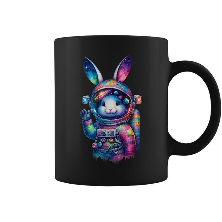 Astronaut Bunny Easter Day Rabbit Usa Outer Space Coffee Mug