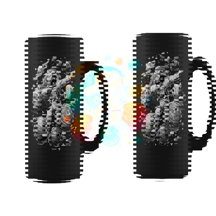 Astronaut Dabbing Planets Astronaut Science Space Coffee Mug