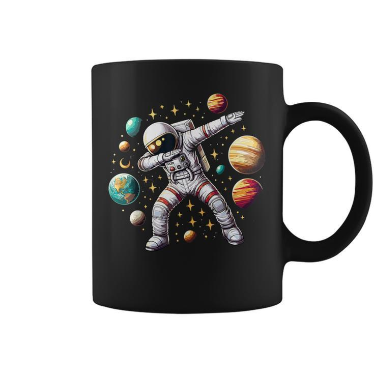 Astronaut Dabbing In Space Cosmic Galaxy Adventure Coffee Mug