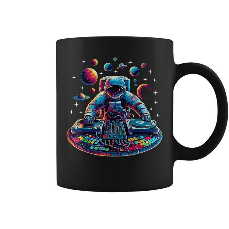 Astronaut Dj Planets Djing In Space Coffee Mug