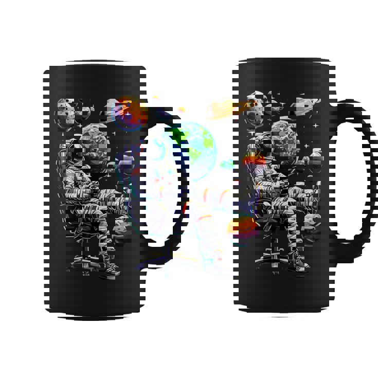 Astronaut Gamer Space Gaming System Planets Coffee Mug