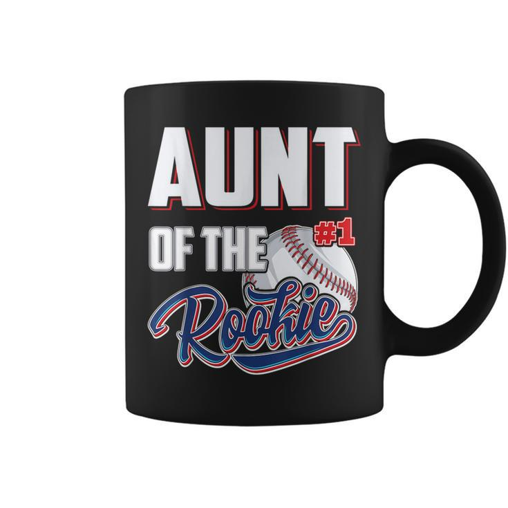 Aunt Of Rookie 1 Years Old Team 1St Birthday Baseball Coffee Mug