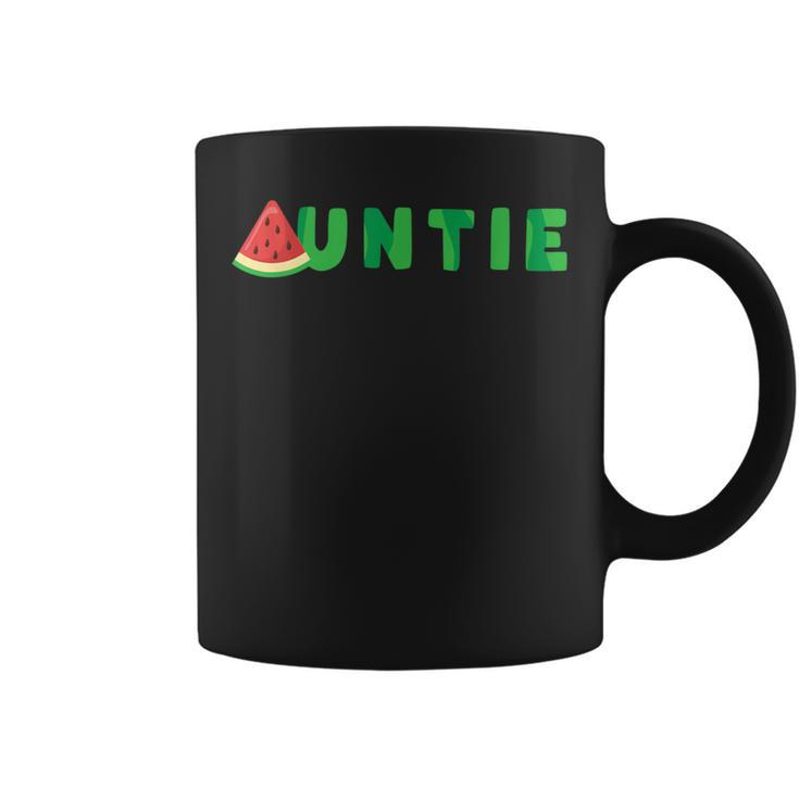Auntie Watermelon Summer Tropical Fruit Coffee Mug