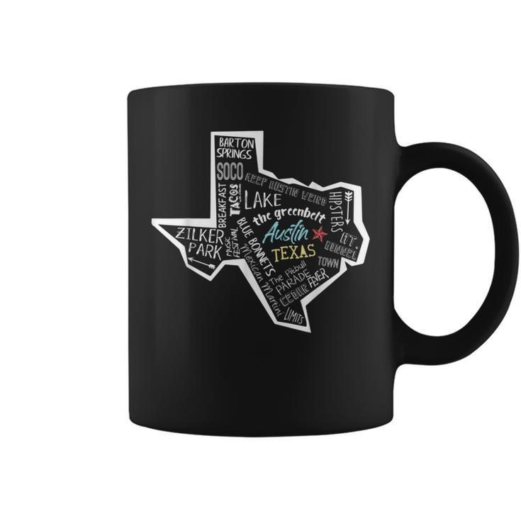 Austin Texas Poster Austin Texas Souvenir Coffee Mug