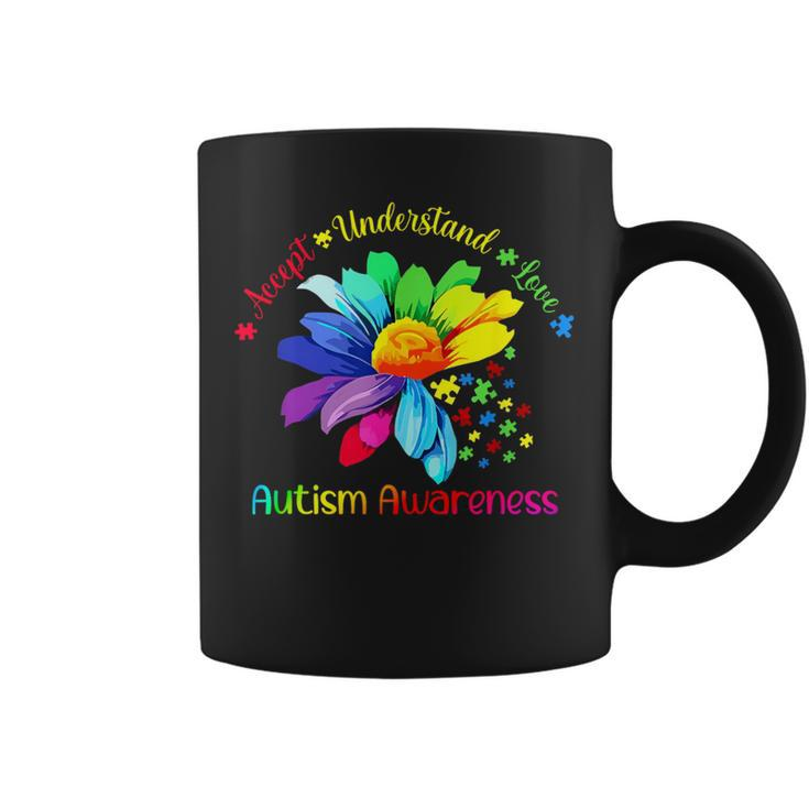 Autism Awareness Accept Understand Love Asd Sunflower Women Coffee Mug