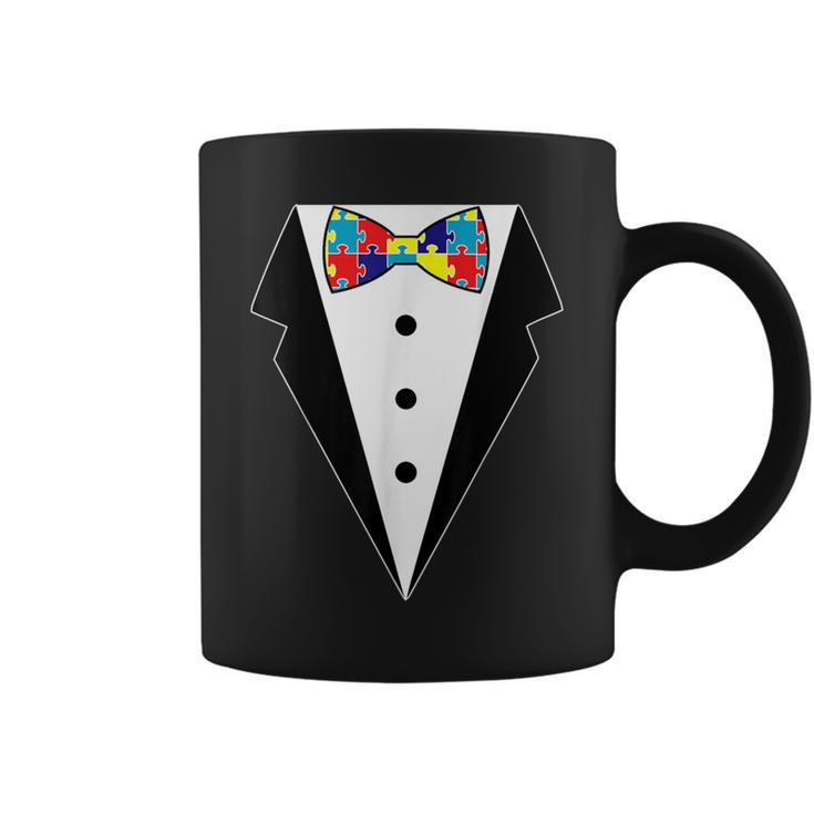 Autism Awareness Puzzle Neck Tie 2017 Tuxedo Bowtie Coffee Mug