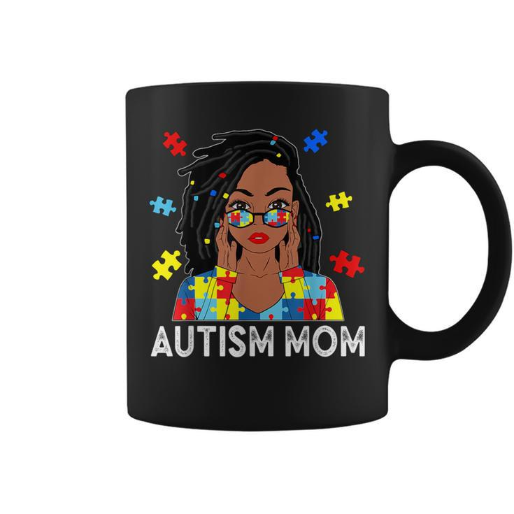 Autism Mom African American Loc'd Autism Awareness Coffee Mug