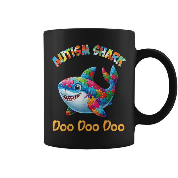 Autism Shark Autistic Awareness Accept Support Hope Proud Coffee Mug