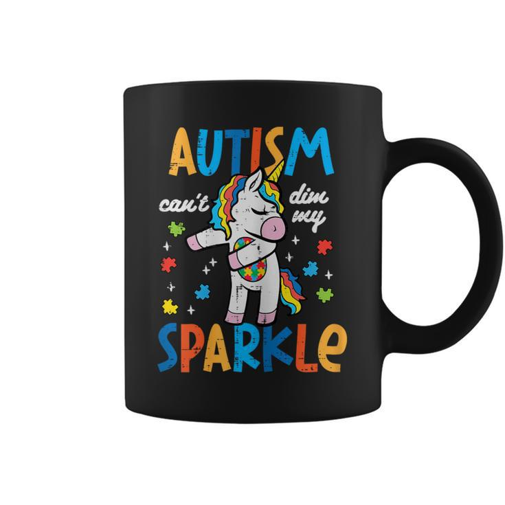 Autism Unicorn Floss Cant Dim My Sparkle Awareness Girls Kid Coffee Mug