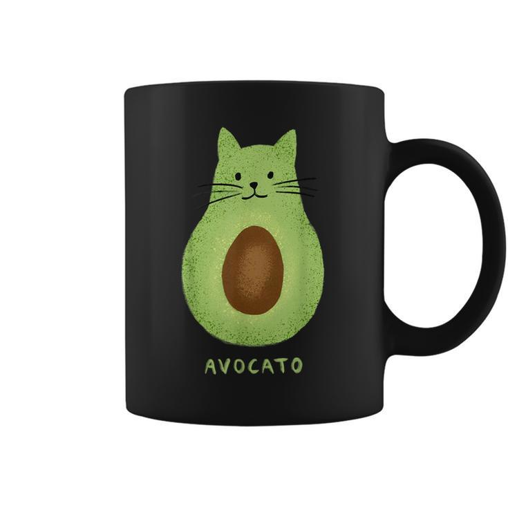 Avocato Cute Cat Avocado Vegan And Cat Owner Kitten Coffee Mug