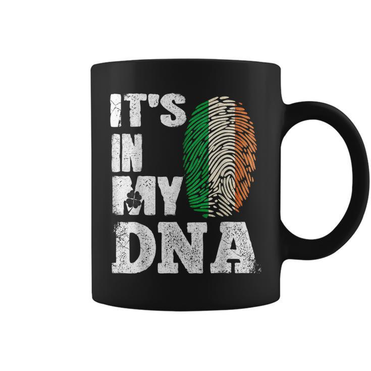 Awesome Ireland It's In My Dna Irish Flag Clover St Paddy's Coffee Mug