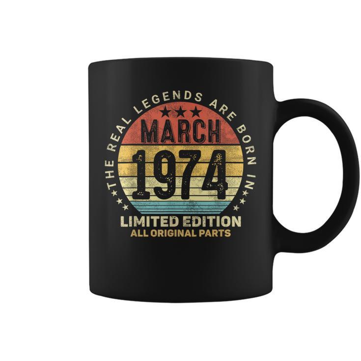 Awesome March 1974 Vintage 50Th Birthday Made In 1974 Coffee Mug