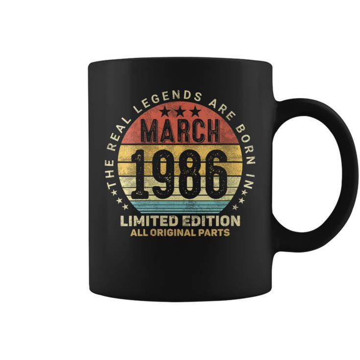 Awesome March 1986 Vintage 38Th Birthday Made In 1986 Coffee Mug