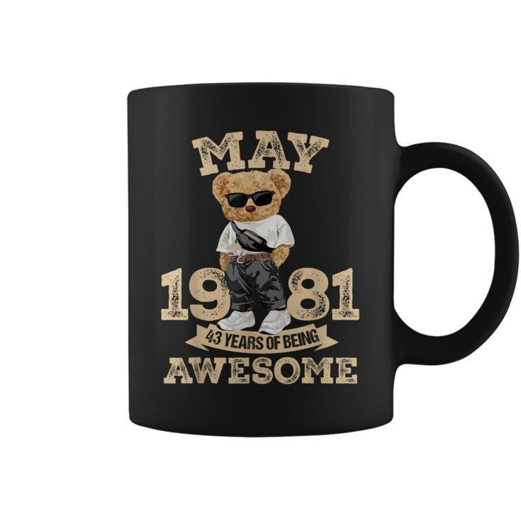 Awesome Since May 1981 Retro 43Rd Birthday Coffee Mug