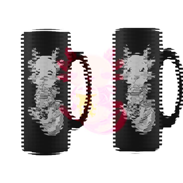 Axolotl Boba Tea Kawaii Cute Anime Lover Boy Kid Girls Coffee Mug