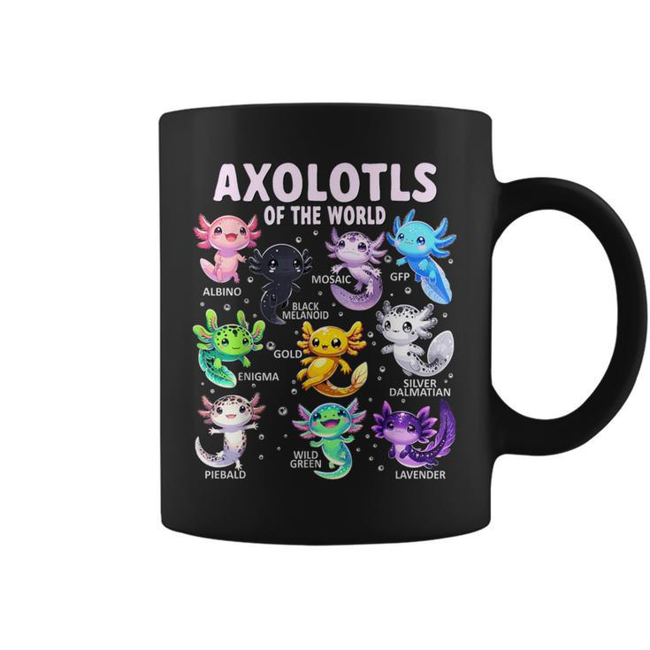 Axolotl Kawaii Axolotls Of The World Axolotl Animals Coffee Mug