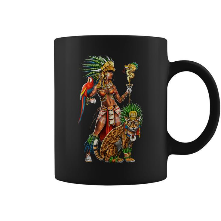 Aztec Jaguar Warrior Ancient Mayan Goddess Coffee Mug