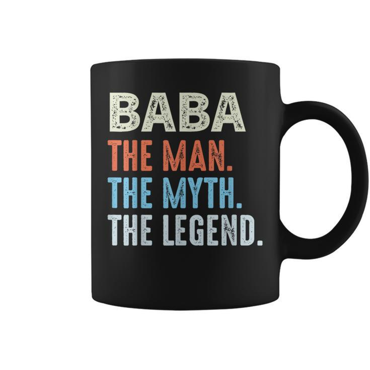 Baba Man The Myth The Legend Vintage Father's Day Coffee Mug