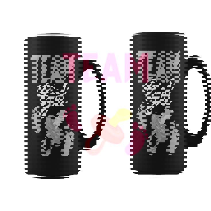 Baby Announcement Future Parents Team Girl Gender Reveal Coffee Mug