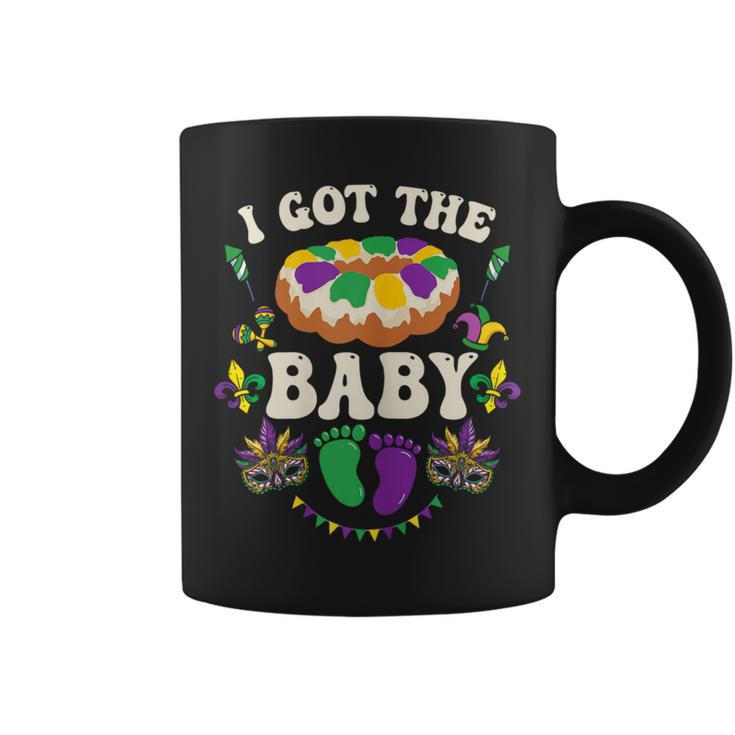 I Got The Baby Pregnancy Announcement Mardi Gras Coffee Mug