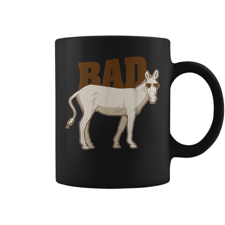 Bad Ass Badass Donkey Cool Cute Donkeys Tough Guy Coffee Mug