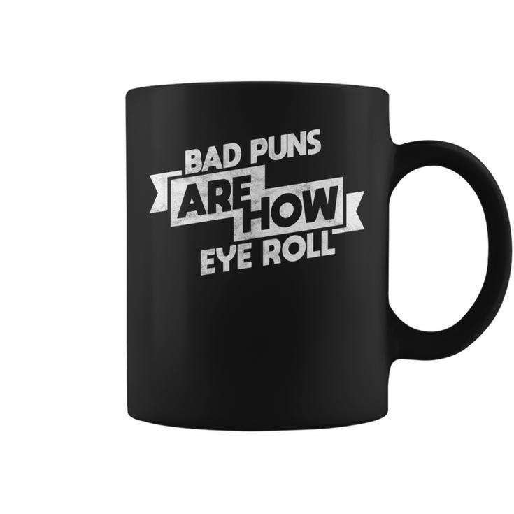 Bad Puns Nerdy Bookish Writer Reading Book Coffee Mug