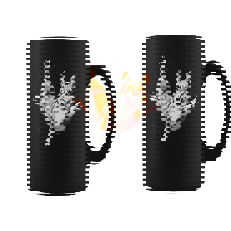 Bailando Música Hip Hop Corgi Dancer Divertido Corgi Para Y Hombre Taza de café