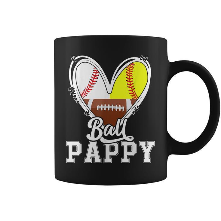 Ball Pappy Baseball Football Softball Pappy Coffee Mug