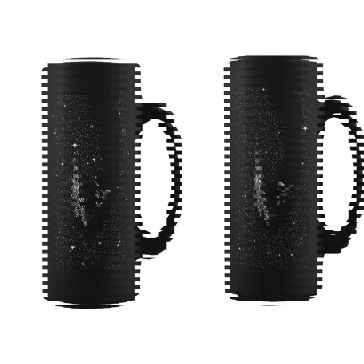 Ballena Nocturna Estrellada Buceo Con Ballena Gráfico Taza de café