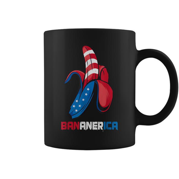 Banana Us Flag Patriotic America Party Fruit Costume Coffee Mug