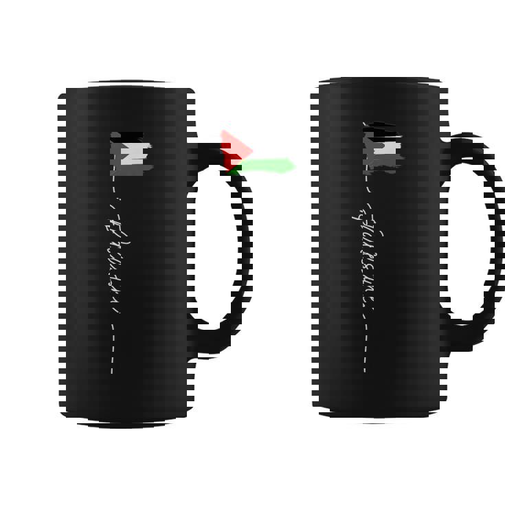 Bandera De Palestina Elegante Bandera Patriótica Palestina Taza de café