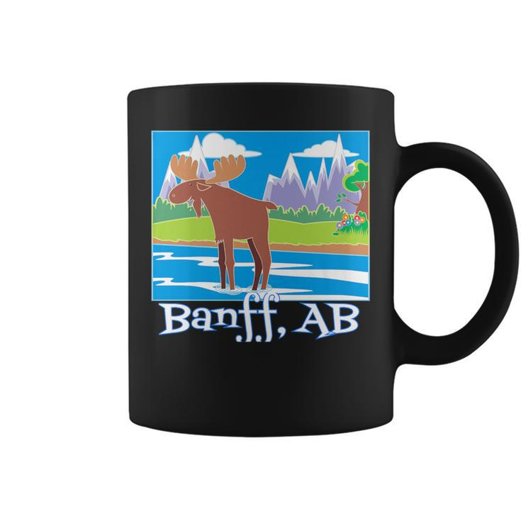 Banff Colorful Moose Nature Wildlife Summer Spring Coffee Mug