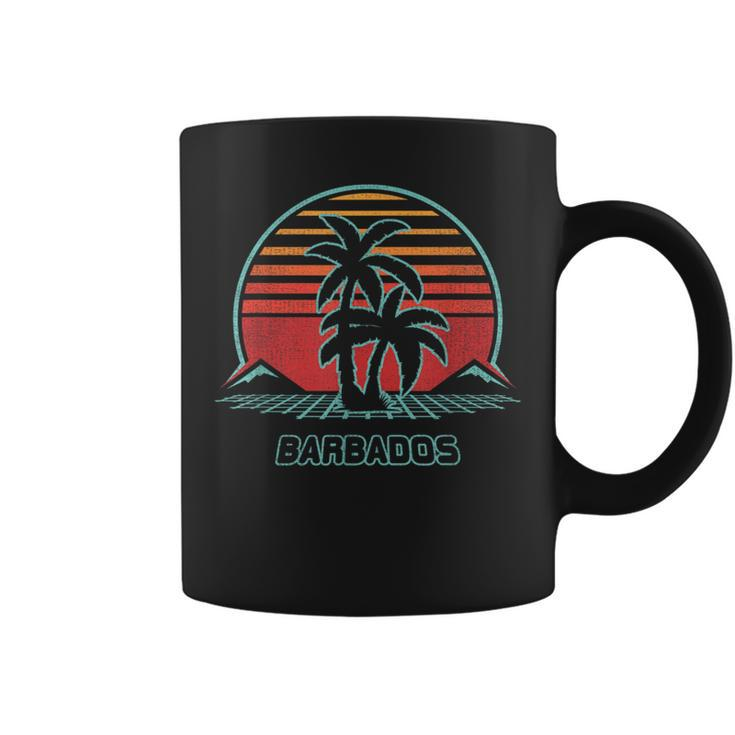 Barbados Retro Vintage 80S Style Coffee Mug