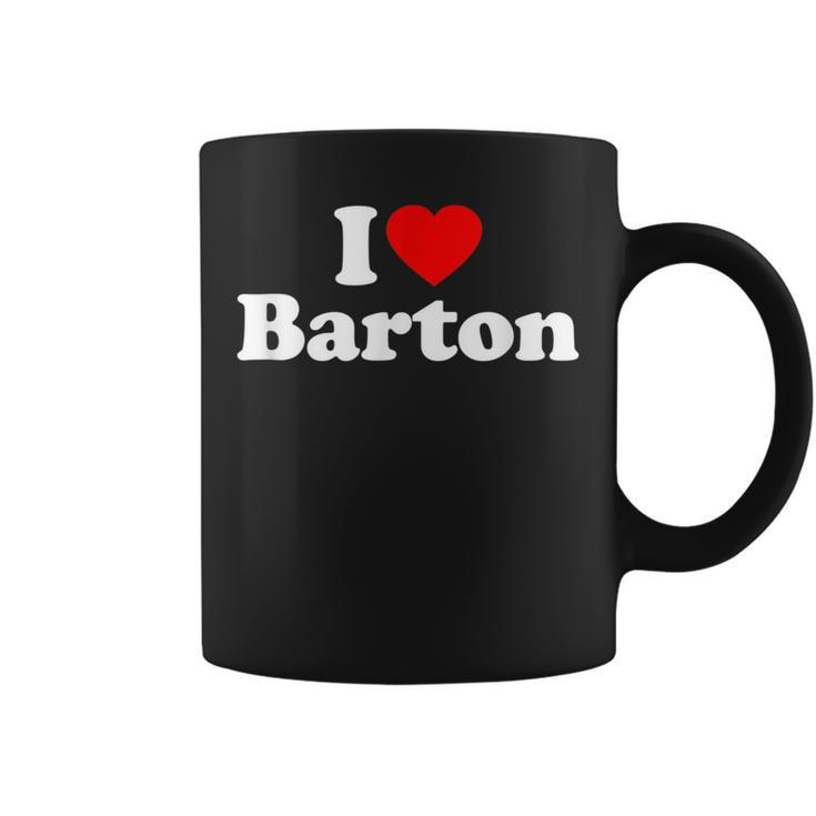 Barton Love Heart College University Alumni Coffee Mug