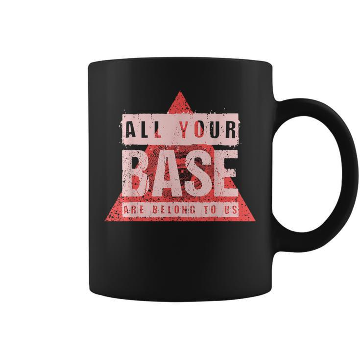 All Your Base Are Belong To Us Vintage Video Game T Coffee Mug