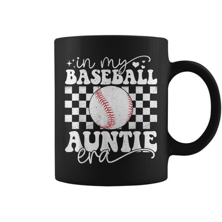 In My Baseball Auntie Era Baseball Auntie Mother's Day Coffee Mug