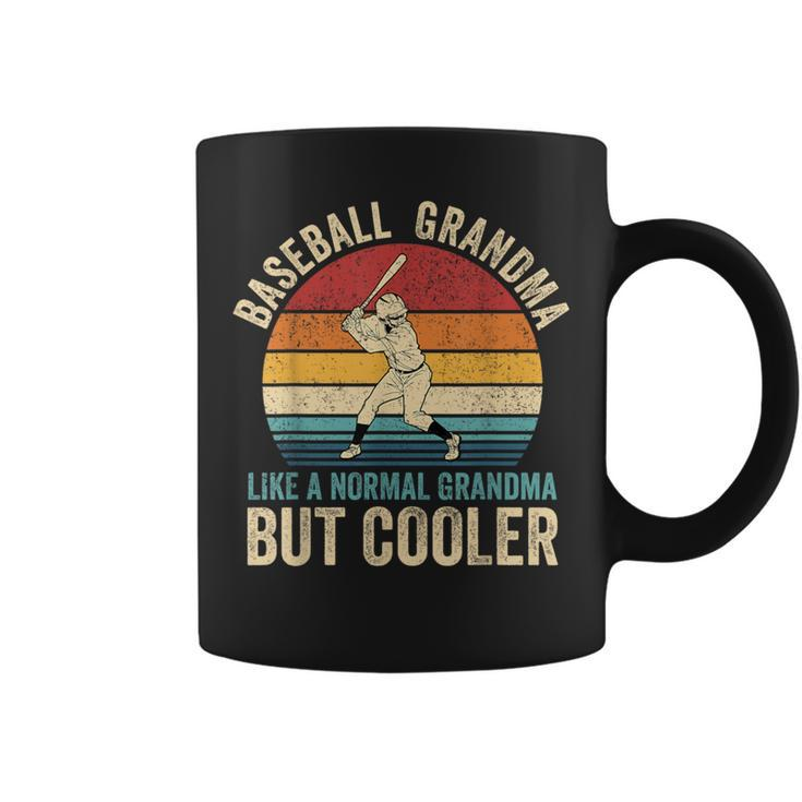 Baseball Grandma Like A Normal Grandma But Cooler Vintage Coffee Mug